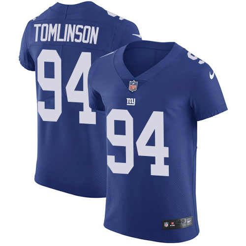 Nike Giants #94 Dalvin Tomlinson Royal Blue Team Color Men's Stitched NFL Vapor Untouchable Elite Jersey - Click Image to Close